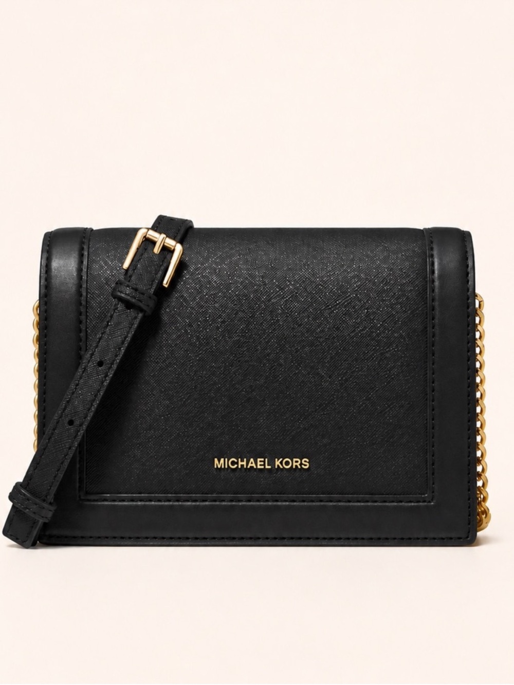 MICHAEL Michael Kors Black Crossbody Bag with Gold Hardware